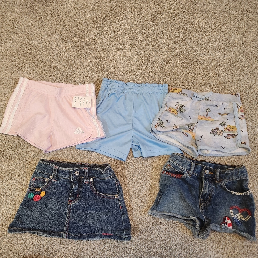 Adidas Kids Light Pink Shorts